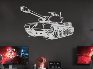 Tank Outline Wall Art