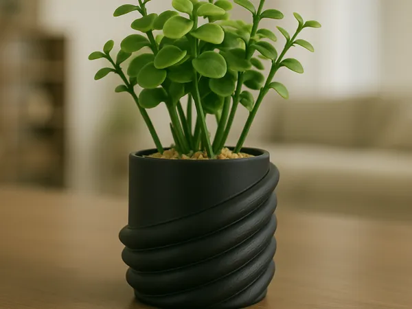 Jardinière spirale élégante