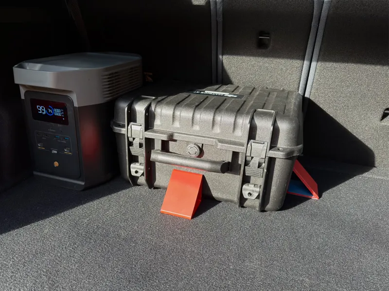 Car trunk organizer velcro holder