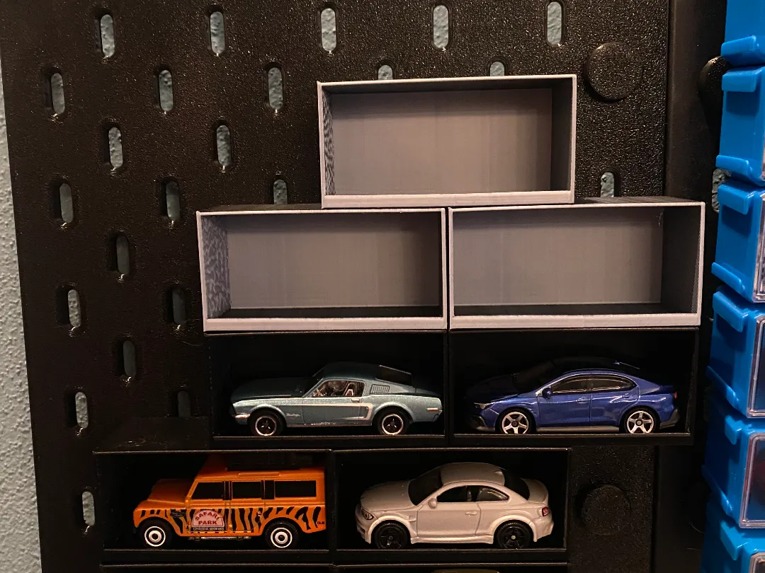 Vitrine miniatures 1:64 pour panneau Ikea Skadis