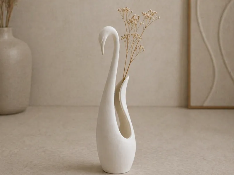 Swan Vase – Grace & Minimalist Elegance
