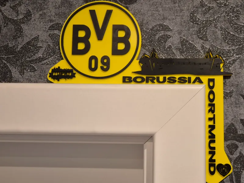 BVB Borussia Dortmund Türrahmenschild