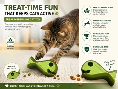 Cat Fish Treat Toy