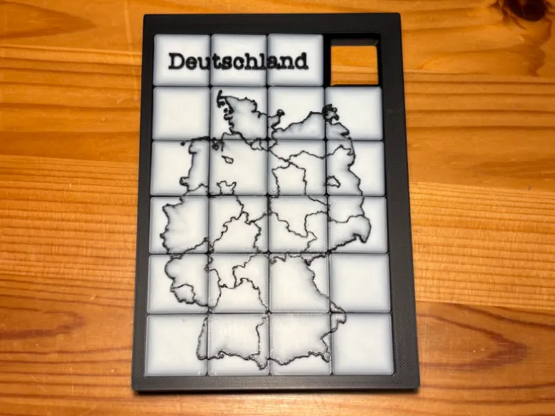 4x6 Sliding Puzzle – Map of Germany