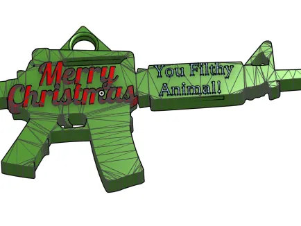 Merry Christmas AK Ornament