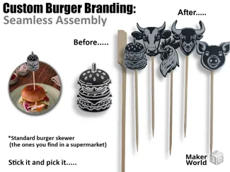 BBQ Burger Branding - NEW Animal Toppers Set