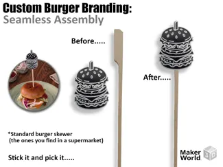 BBQ Burger Branding - Custom Snap-On Toppers