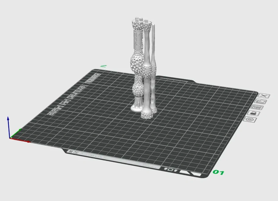 Miniatura 1 do modelo 3D 哈利波特老魔杖分体版，A1mini可打