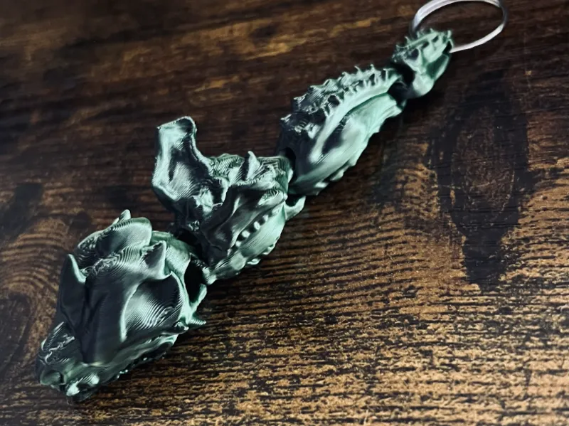 Flexible Rhino Dragon Keychain