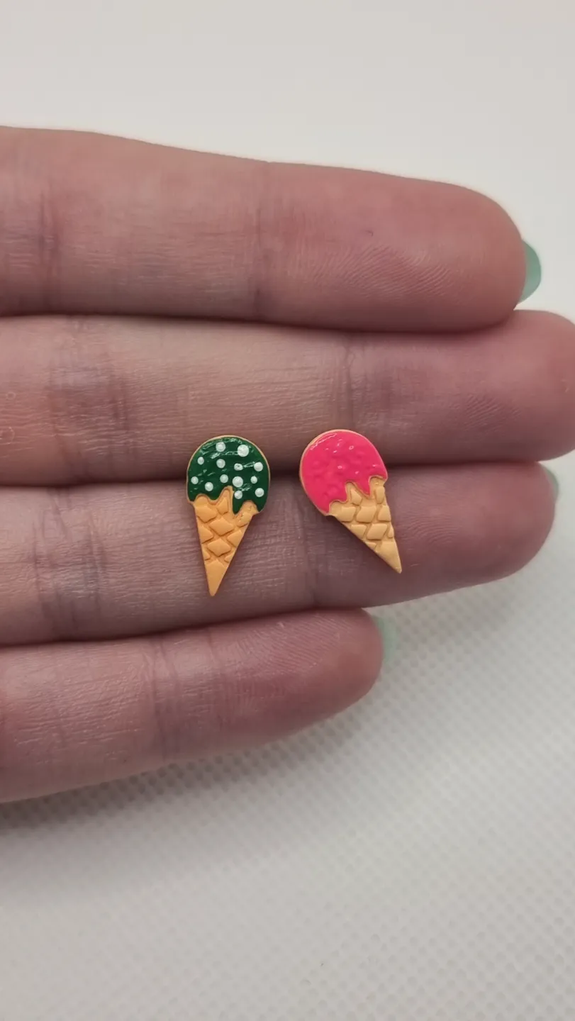 Polymer Clay Earring Cutter - Ice Cream view 4