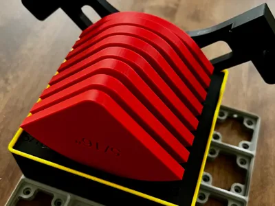 Gridfinity base for round over router template