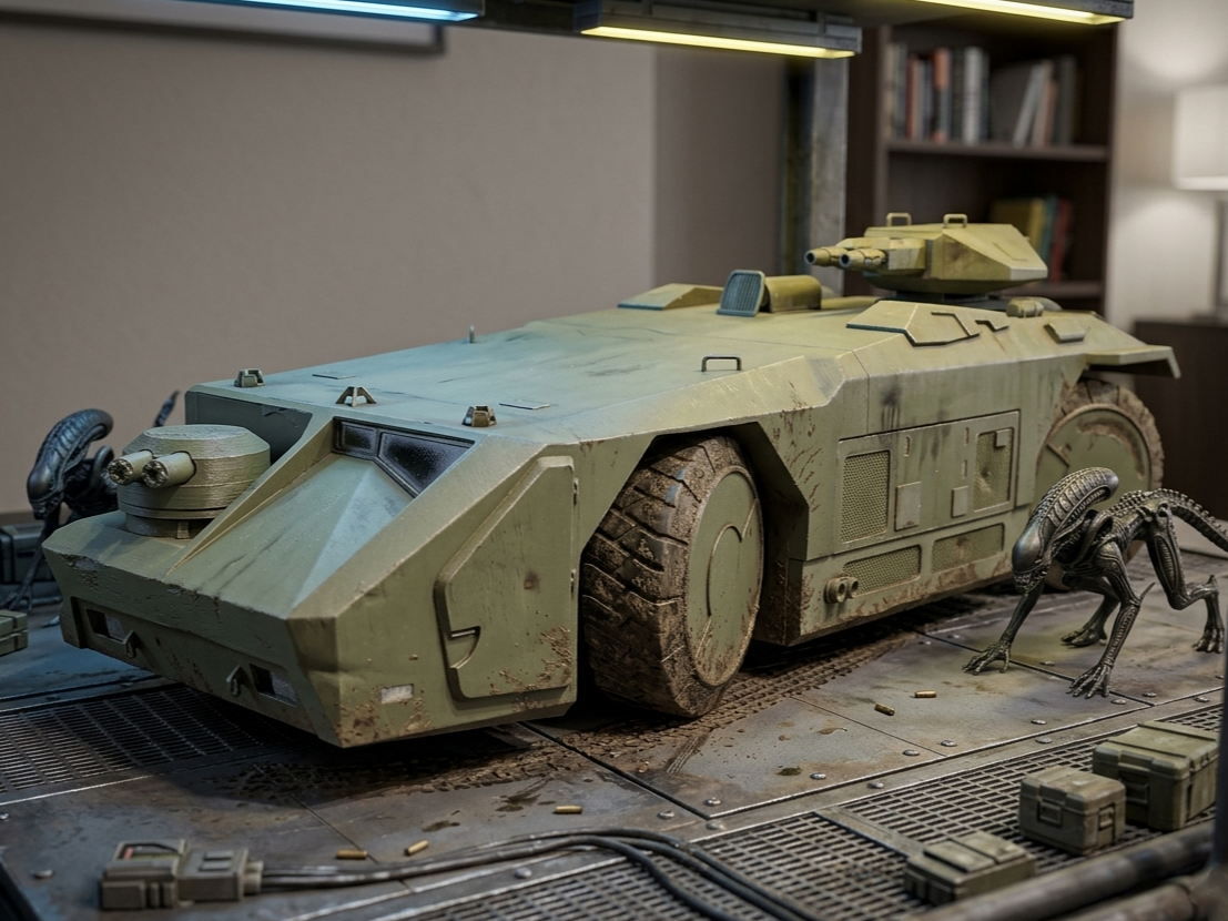 Alien APC combat damage scale 1:20