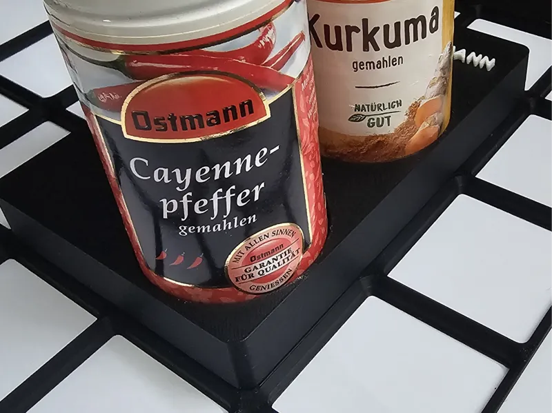 Gridfinity Spice Holder 3×2 – Ostmann Spice Jars