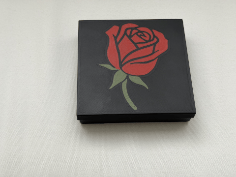 Rosebud Sneak-A-Peek Collapsible Box