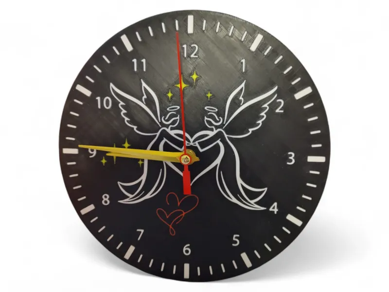 OROLOGIO CON ANGIOLETTI IN RILIEVO