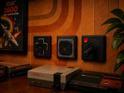 3 light switch covers - Retro Gaming