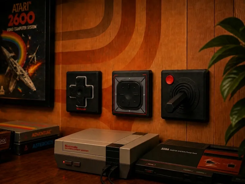 3 light switch covers - Retro Gaming