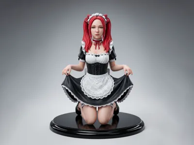 Anime Maid Sculpture