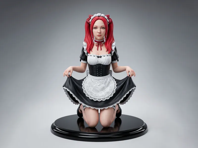 Anime Maid Sculpture