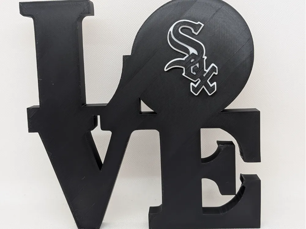 Chicago White Sox Love Park Sign - Free 3D Print Model - MakerWorld