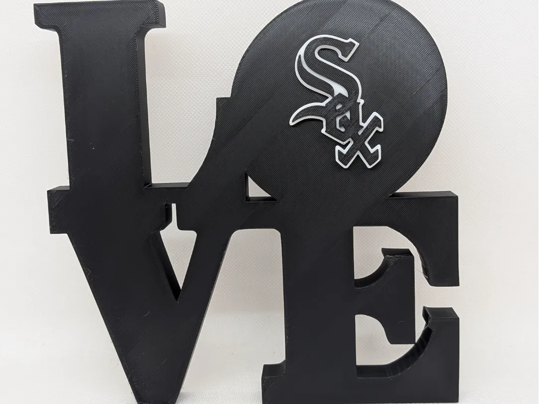 Chicago White Sox Love Park Sign - Free 3D Print Model - MakerWorld