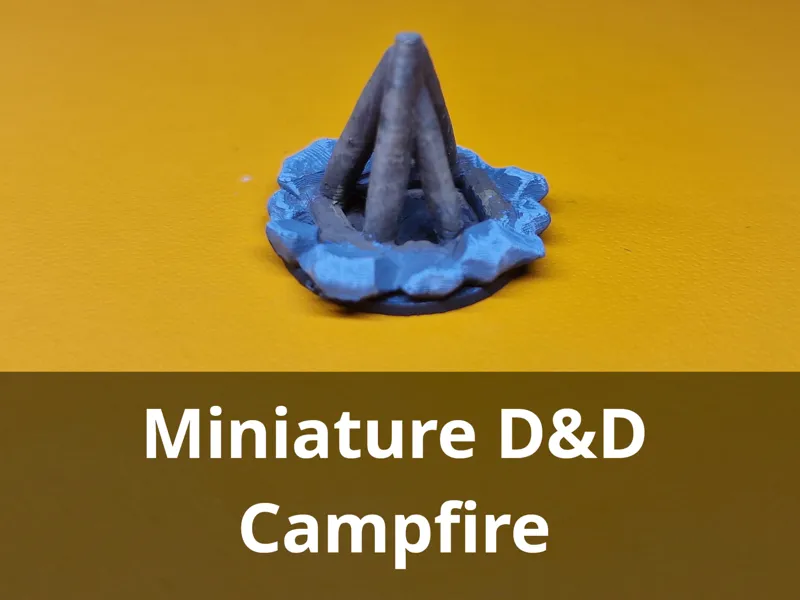 Miniature D&D Campfire (25mm)
