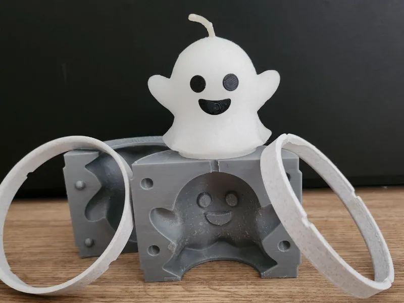 Happy Ghosty Candle Mold – Cute Halloween Candle