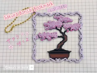 Sakura Bonsai Bookmark