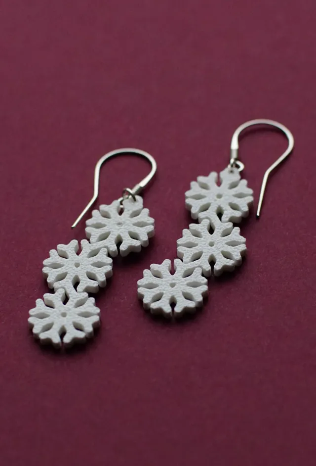 Snow earrings