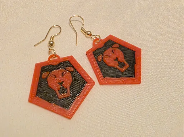 KPop Demon Hunters Saja Boys Logo Earrings