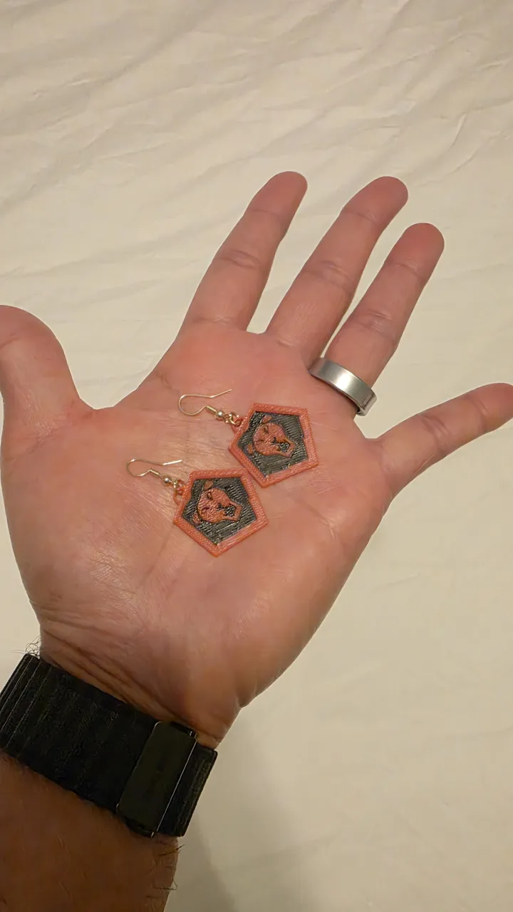 KPop Demon Hunters Saja Boys Logo Earrings view 2