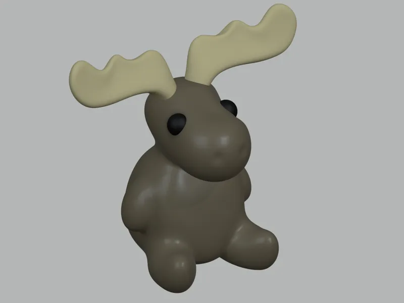 Cute Sitting moose (w bootycheeks)