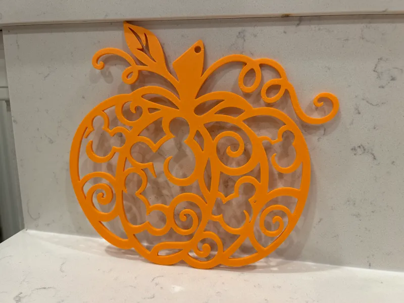 Filigree Pumpkin Wall Decor
