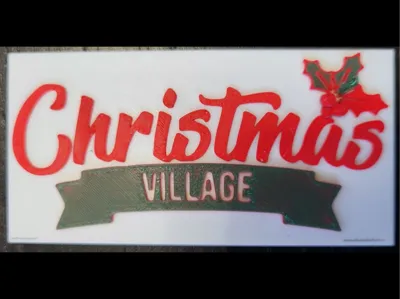 Christmas Village Sign