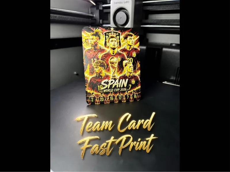 Spain World Cup Team Card