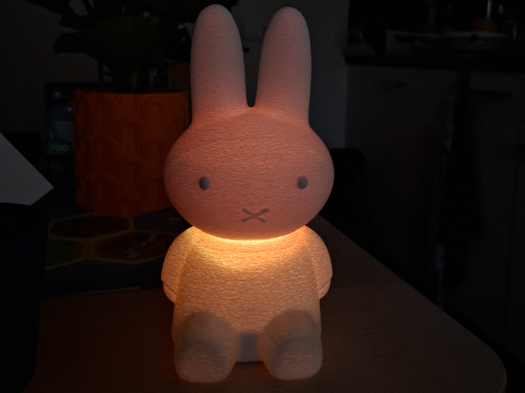 fuzzy miffy lamp for LED