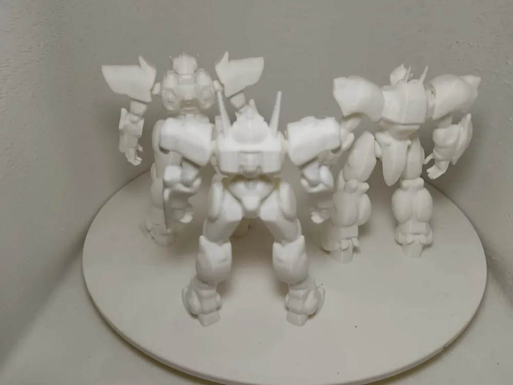 Simple Mecha Trio - Free 3D Print Model - MakerWorld