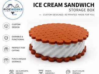 Ice Cream Sandwich Cookie Box