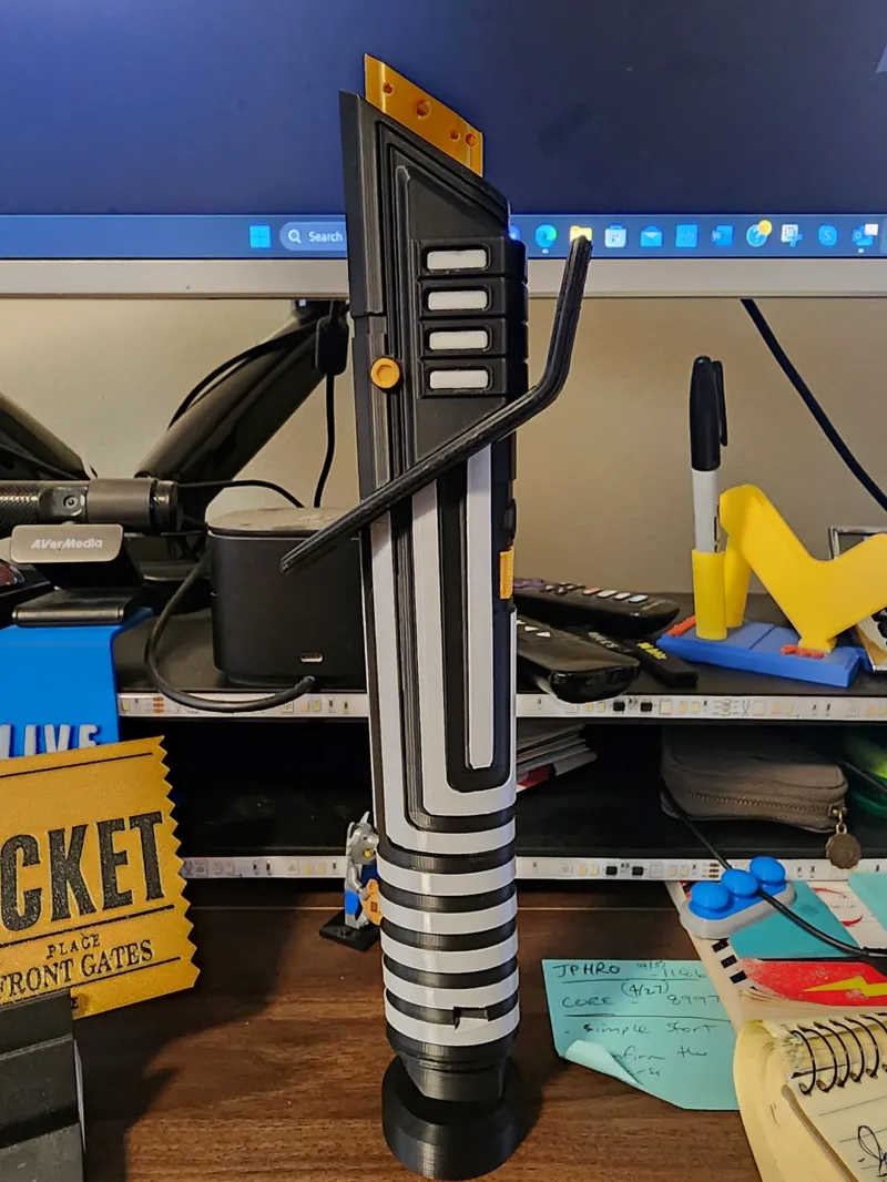Mandalorian Darksaber Split by Color - Star Wars