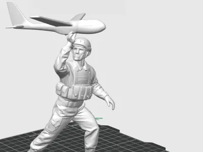 SOLDIER WITH DRONE