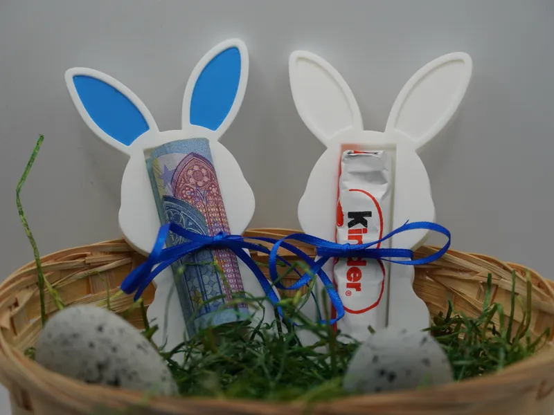 Hase für Geldgeschenk oder Schokoladenriegel