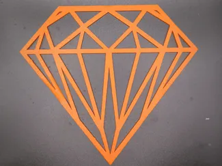 Diamond Wall Art – 3D Printable Wall Decoration
