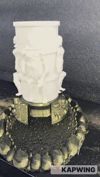 0.2mm layer, 4 walls, 5% infill, supports