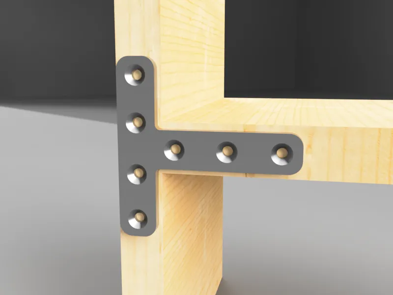 T Plate Connector / Plattenverbinder / T Verbinder