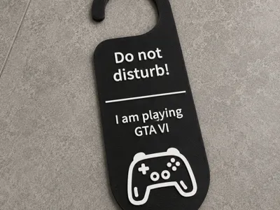 GTA VI | Do not disturb sign for the door (6)