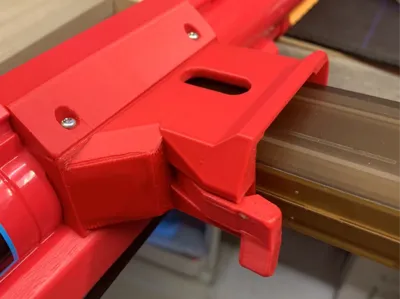 Xshot side-fed magazine well release modification