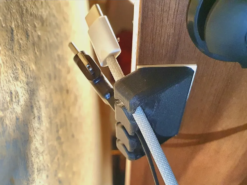 cable holder, management clip for under the desk