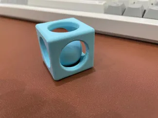 Cube with a ball inside