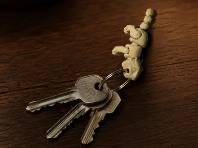 flexy tiger keyring
