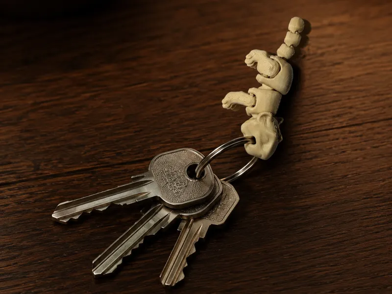 flexy tiger keyring